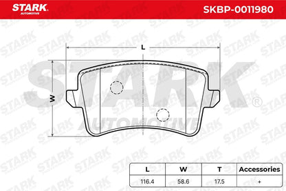 STARK - BRAKE PAD SET (REAR)